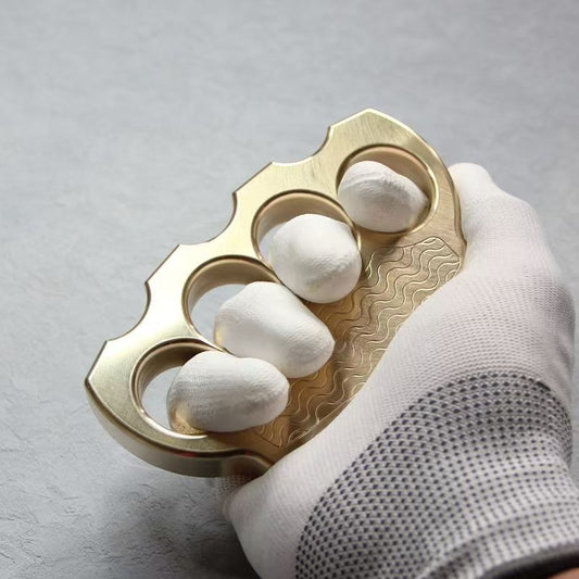 Wave Pattern Design Brass Thick Outdoor Tool