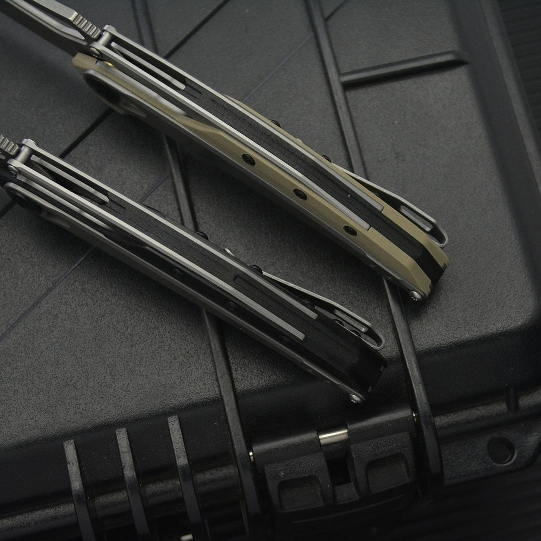 ZT099 8Cr13MoV G10‑Steel Hybrid Outdoor Folding EDC Tool