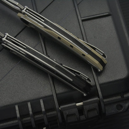 ZT099 8Cr13MoV G10‑Steel Hybrid Outdoor Folding EDC Tool