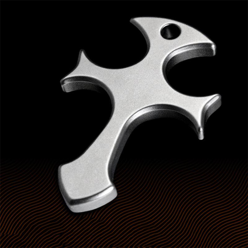 Outdoor Titanium Cross Pendant EDC Tool