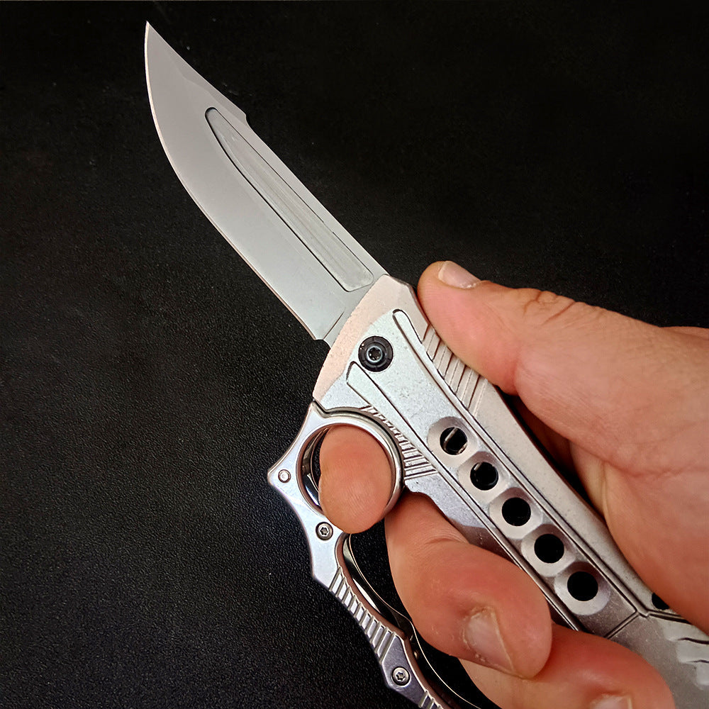 Foldable Aluminum‑Handle 2‑in‑1 Collectible EDC Ornament