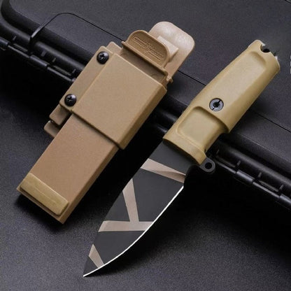 Small N690 DLC Tiger‑Stripe Tricolor Outdoor EDC Utility Tool