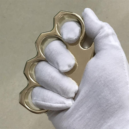 Utensile da esterno con foro grande in ottone classico lucidato a specchio