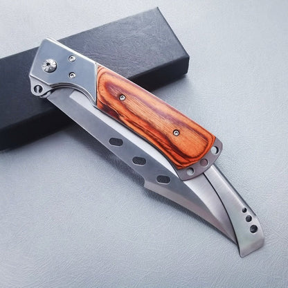 Großes klappbares Outdoor-Werkzeug mit Redwood-Griff