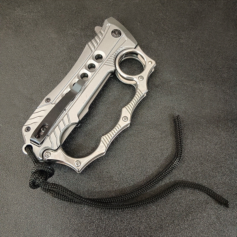 Foldable Aluminum‑Handle 2‑in‑1 Collectible EDC Ornament