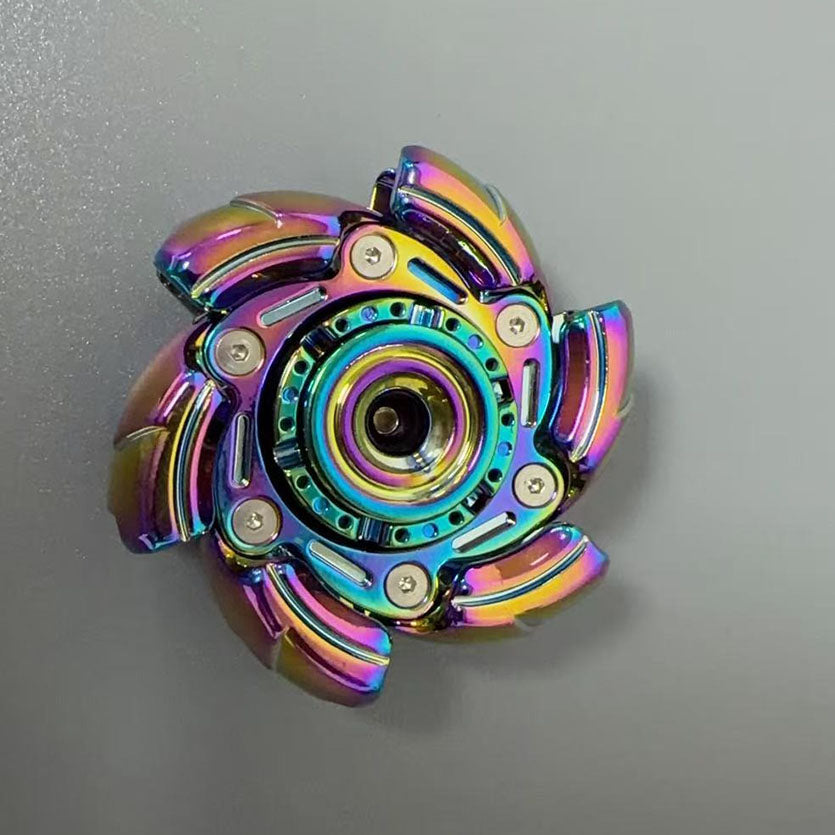 Colorful Split Fidget Spinner Metal Stress Relief Toy