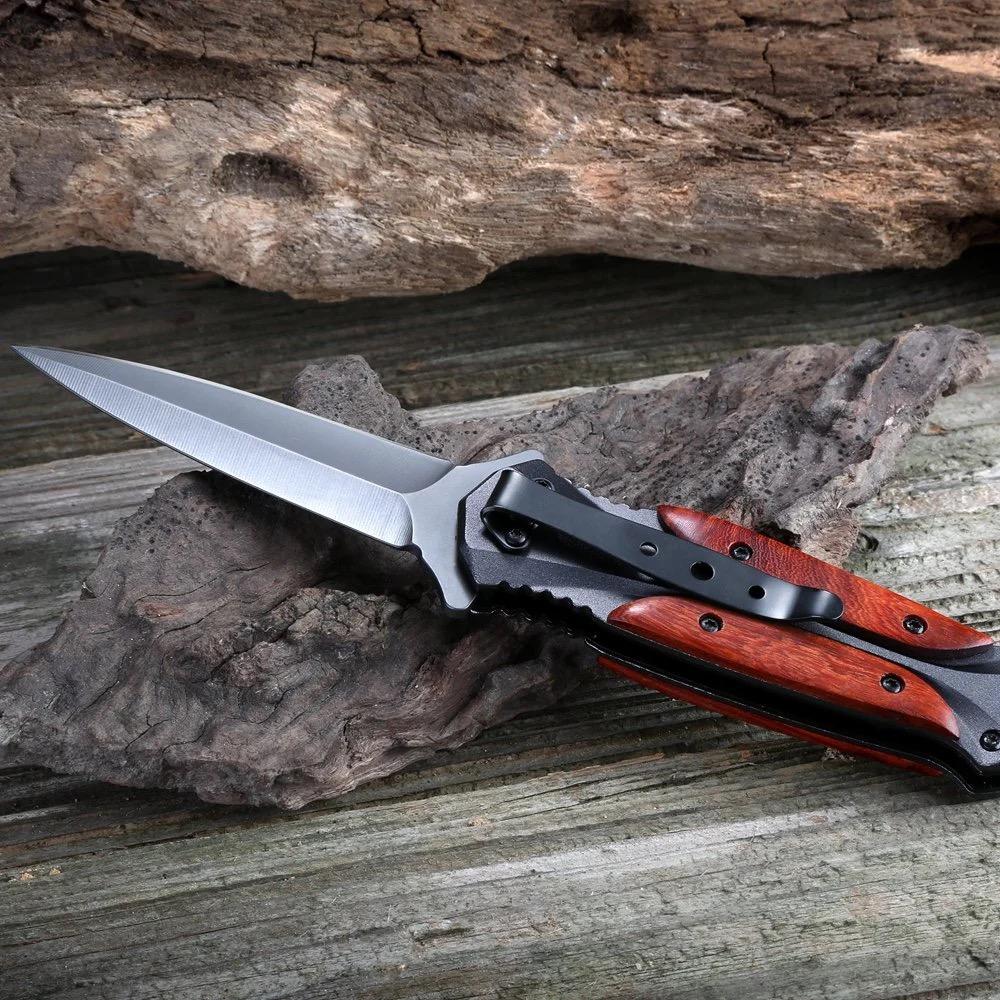 BM Wooden Handle Folding Outdoor Pocket Tool