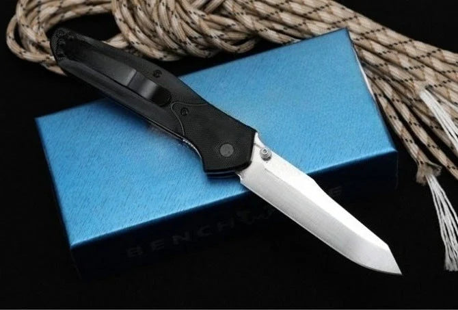 BM940 G10 Manico Strumento Pieghevole da Esterno con Finitura Stonewashed