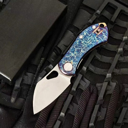 Titanium Alloy Lightning Pattern Folding Outdoor Tool