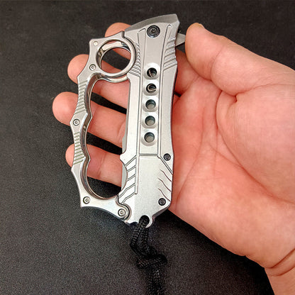 Foldable Aluminum‑Handle 2‑in‑1 Collectible EDC Ornament