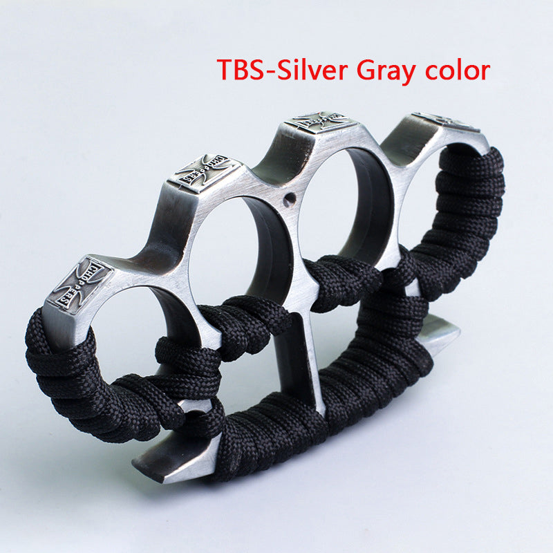 Multicolor Rope‑Wrapped EDC Collectible Pocket Hand Tool