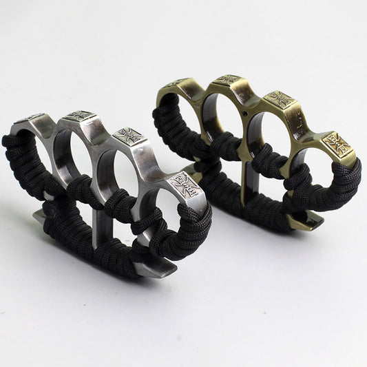 Multicolore con cordino Strumenti EDC tascabili da esterno a quattro dita