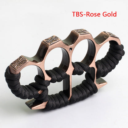 Multicolor Rope‑Wrapped EDC Collectible Pocket Hand Tool