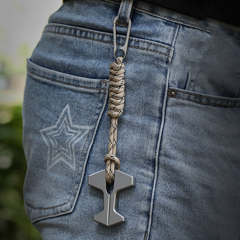 Mini Verdickter EDC-Flaschenöffner mit Lanyard