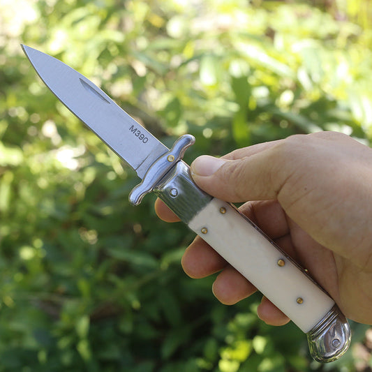 Beef Bone Handle Folding Portable Outdoor Tool