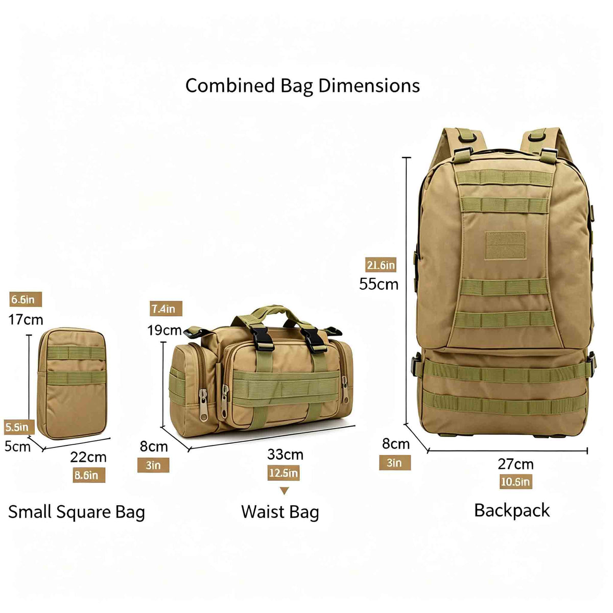 Multifunctional Outdoor Combination Backpack