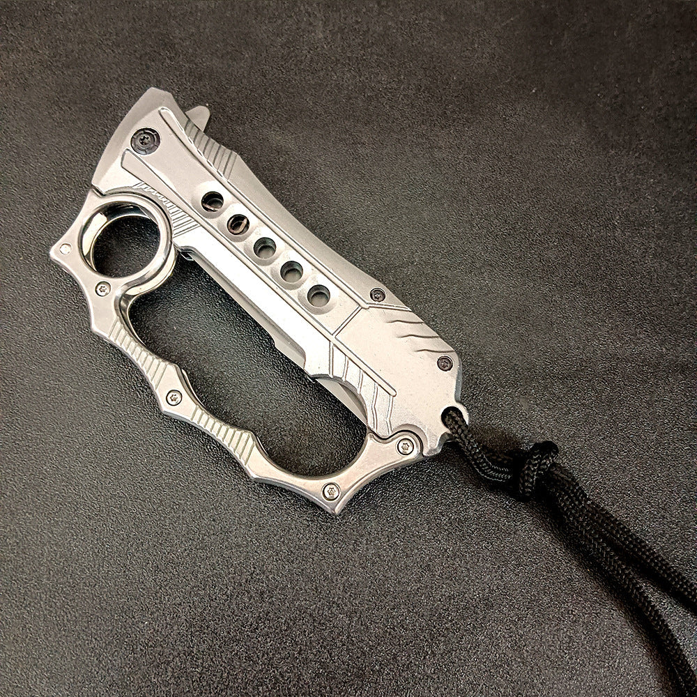 Foldable Aluminum‑Handle 2‑in‑1 Collectible EDC Ornament