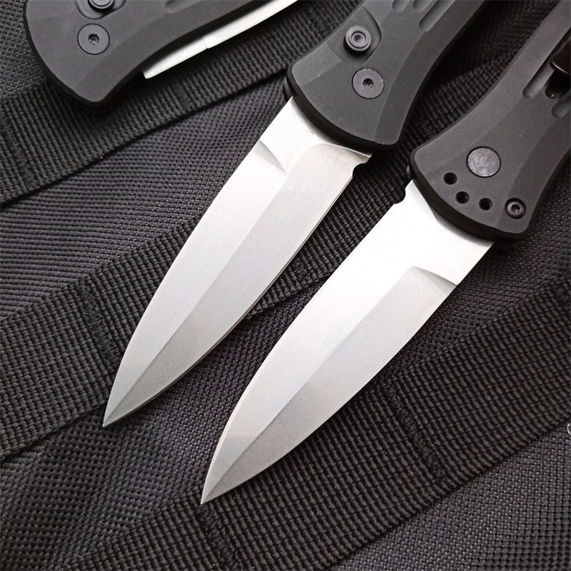 BM3551 Utensile Pieghevole da Esterno in Acciaio 154CM Stonewashed Nero