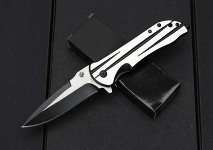 DA67 Silver CNC‑Ground All‑Steel Folding EDC Tool