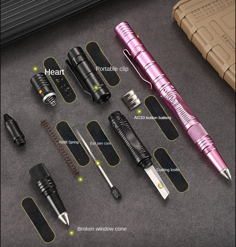 Outdoor Multifunktionaler Stift Taschenlampe LED-Beleuchtung EDC-Werkzeug