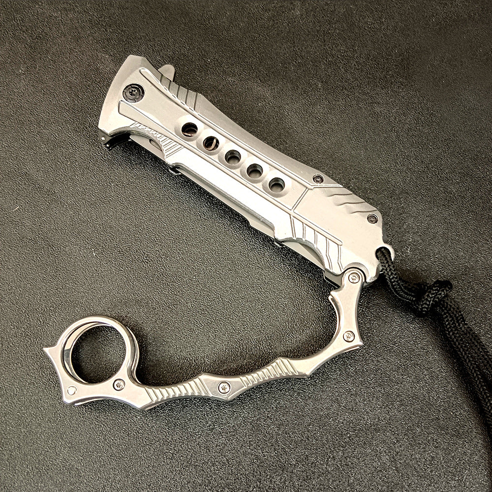 Foldable Aluminum‑Handle 2‑in‑1 Collectible EDC Ornament