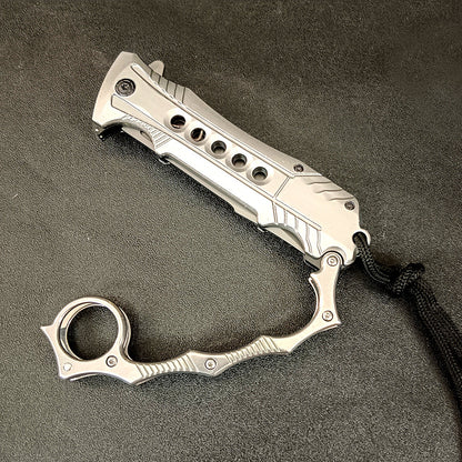 Foldable Aluminum‑Handle 2‑in‑1 Collectible EDC Ornament