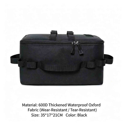 Camping Cookware Storage Bag, Outdoor Portable Picnic Gear Carry Bag
