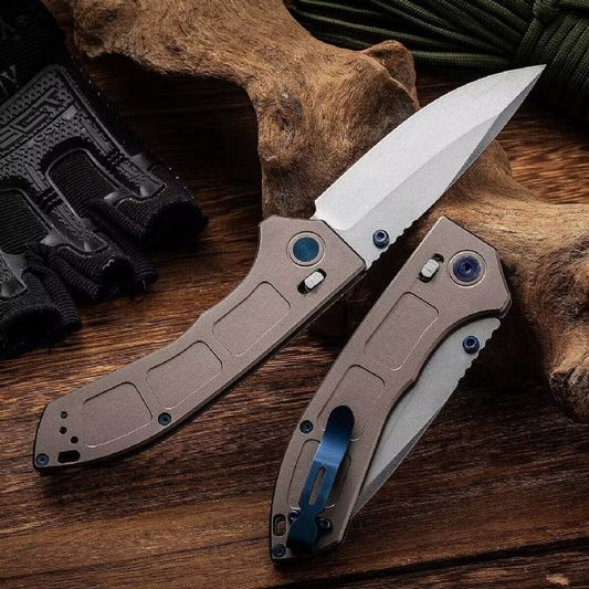 BM748 Griff aus Aluminiumlegierung 9CR18 Outdoor-Klappwerkzeug