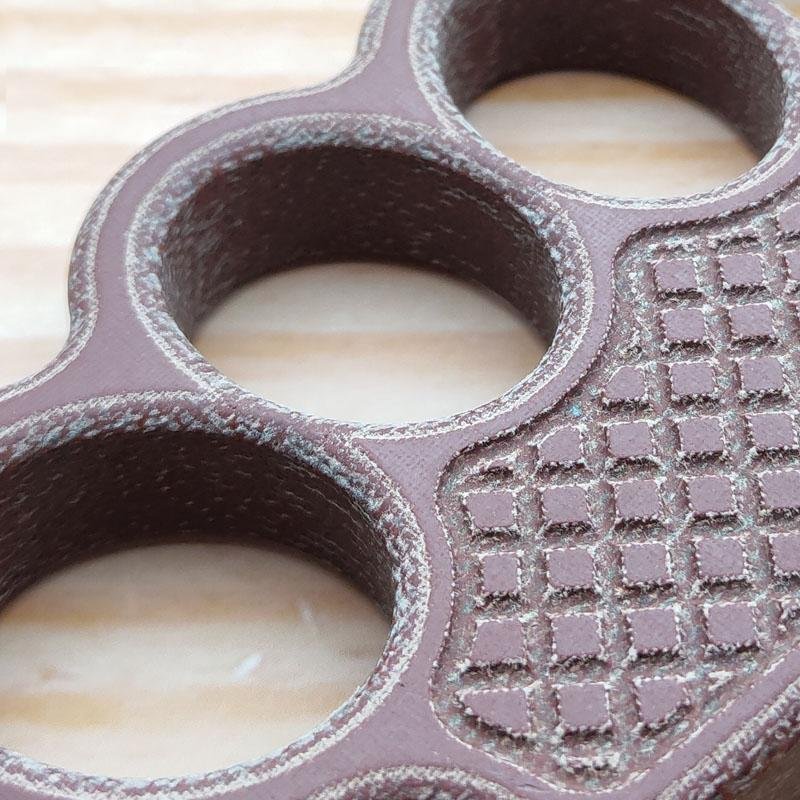 Non-Metal 4-Finger Brass Knuckles Duster Paperweight Self Defense - Tacsafeworld EDC Gadgets - Tacsafeworld EDC Gadgets
