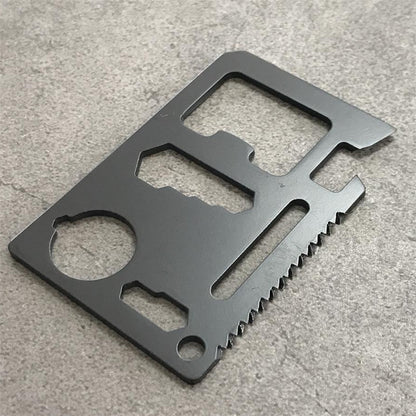 Utensile tascabile multifunzione EDC per esterni a forma di carta