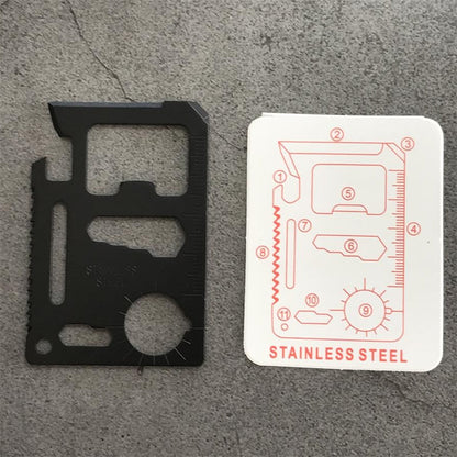 Utensile tascabile multifunzione EDC per esterni a forma di carta