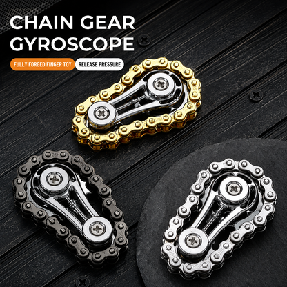 CHAIN GEAR GYROSCOPE zinc alloy mechanical fidget spinner adult stress relief EDC fidget toy