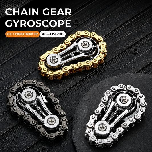 CHAIN GEAR GYROSCOPE zinc alloy mechanical fidget spinner adult stress relief EDC fidget toy