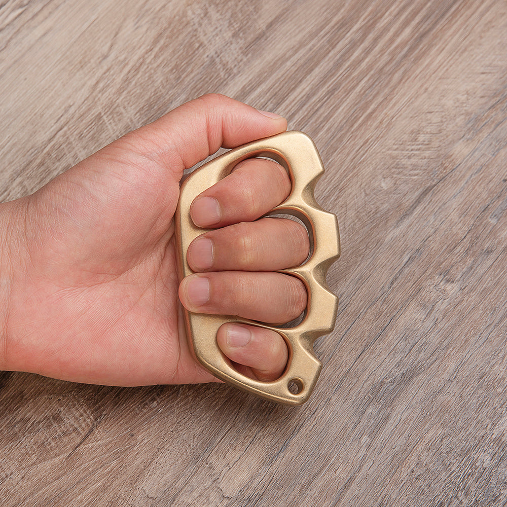 Modell Z Schlagringe aus Kupfer und Messing - Tacsafeworld EDC Gadgets