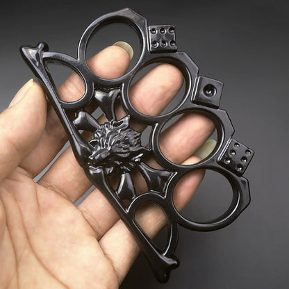 Golden Wolf‑Head Decorative EDC Collectible Tool