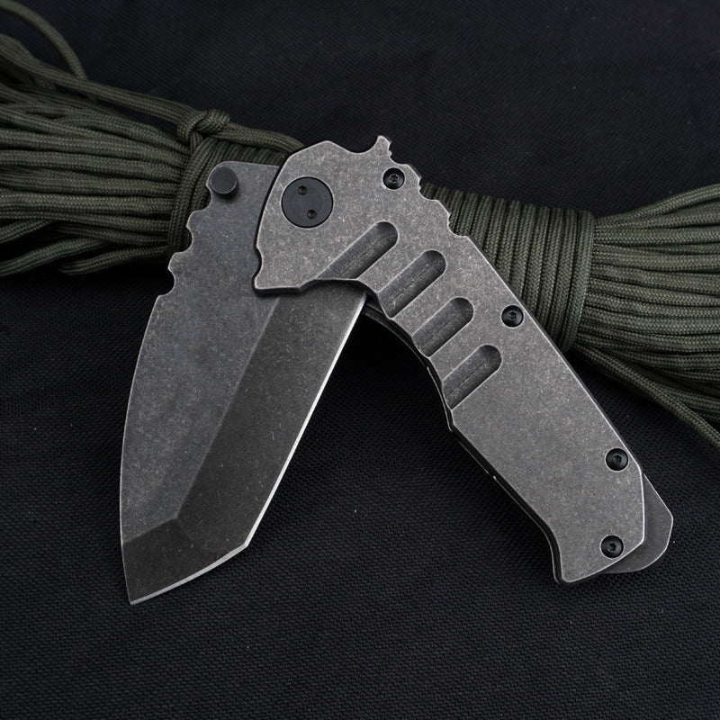 Outdoor Klappbares 9cr18mov Stonewash-Stahl G10 Griff Camping Taschenwerkzeug