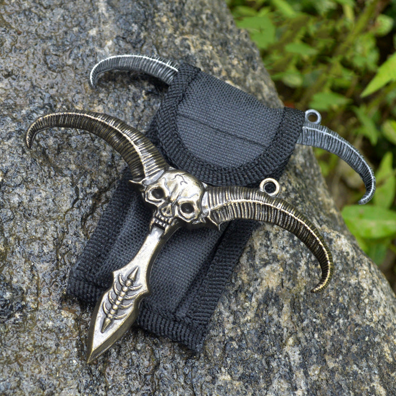 Vintage Zinc‑Alloy Eagle & Sheep Shaped Hobby Keychain Ornament