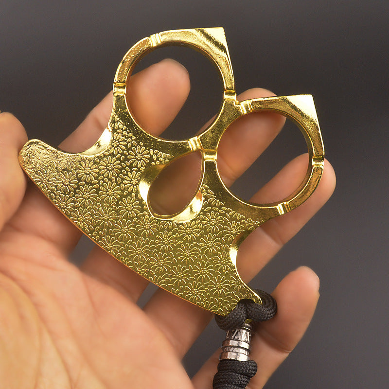 Gold Embossed Zinc Alloy EDC Pocket Collectible