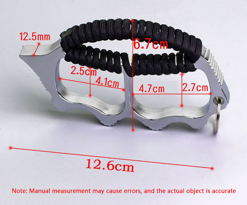 Zinc Alloy Two-Finger Paracord Hobby Decor Collectible