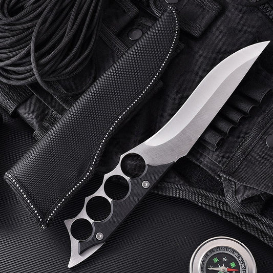 Outdoor Vier-Finger Tragbarer Griff Werkzeug Silbergrau