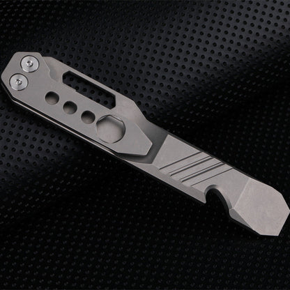 TC4 Lega di Titanio Apribottiglie Utensile Multifunzione Portatile EDC