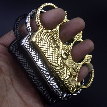 Sea Pattern Four‑Finger Zinc Alloy Hobby Decor Collectible