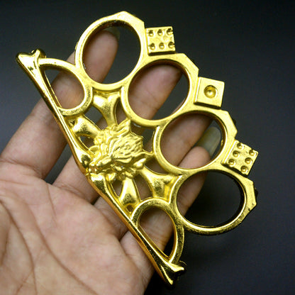 Golden Wolf‑Head Decorative EDC Collectible Tool