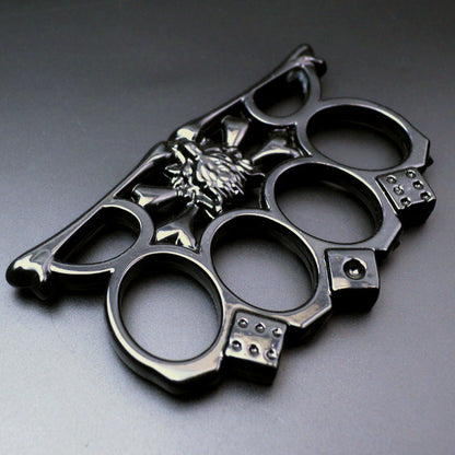 Golden Wolf‑Head Decorative EDC Collectible Tool