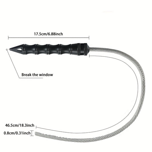 Portable EDC Emergency Stick with Seven-Core Steel Rope