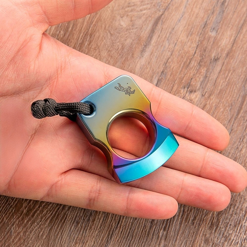 Farbige Titanlegierung Single Finger Schlagringe