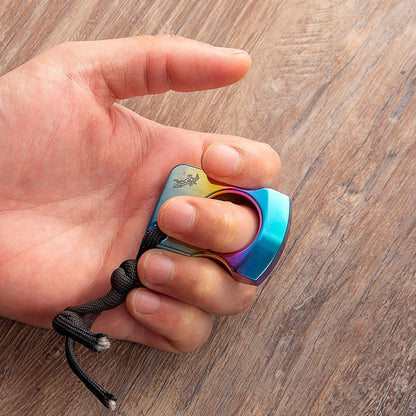 Farbige Titanlegierung Single Finger Schlagringe