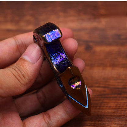 2025 New Titanium Meteorite Crater Everyday Carry Single Knuckle Duster