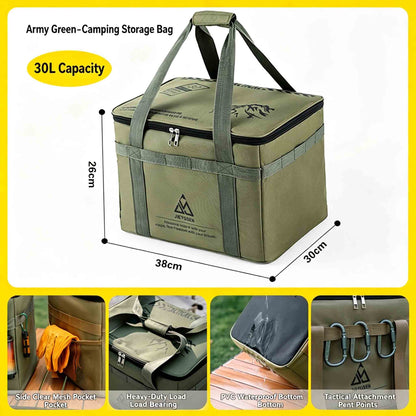 Camping Storage Bag, Large Capacity Cookware Organizer Bag