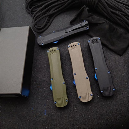BM3400 G10 Verbundgriff mit mattem Titan-Finish für tragbare Outdoor-Werkzeuge
